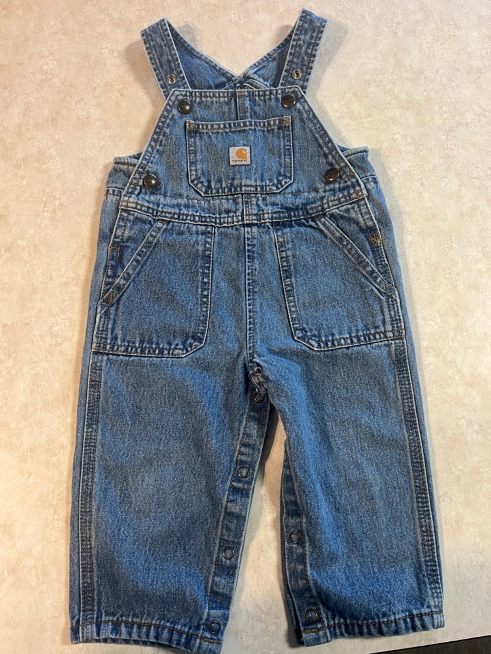 Carhartt  12 months Denim Overalls in Classic Blue